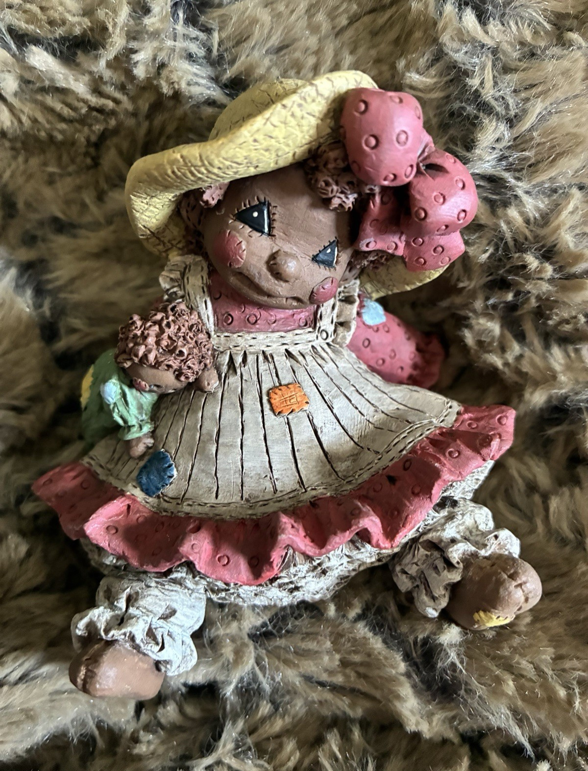 All Gods Children Ivy 1995 Figurine Signed Hand Painted Resin Girl
