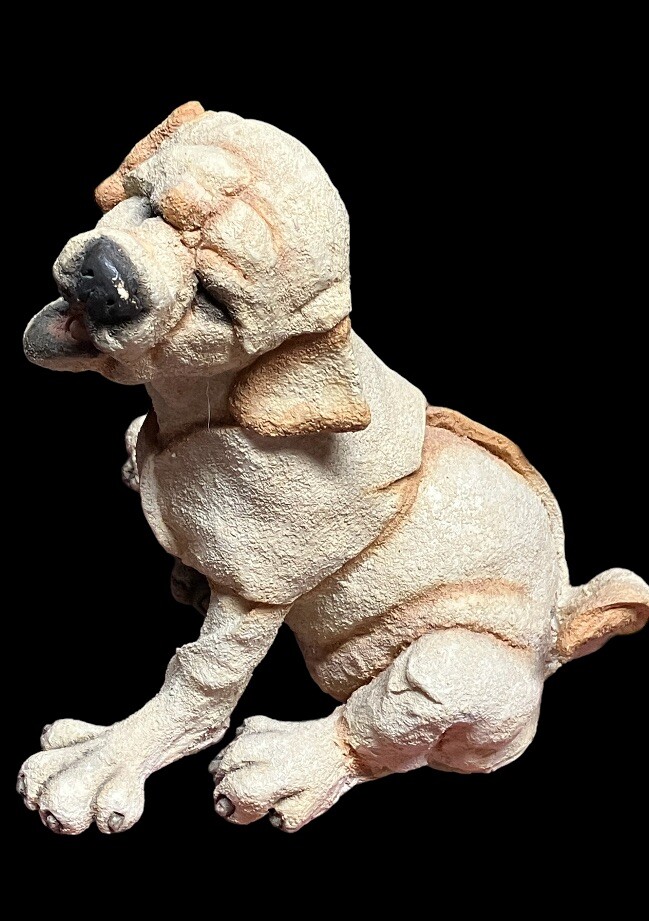 A BREED APART 2003 WILLITTS DESIGNS YELLOW LARADOR SCULPTURE