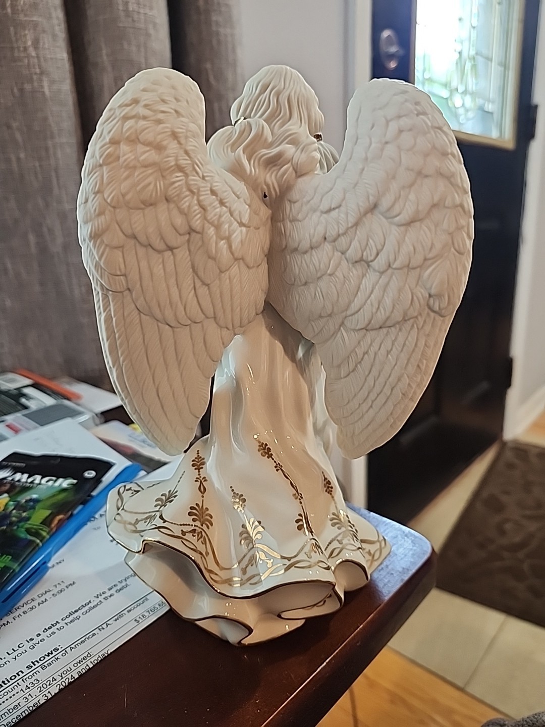 Lenox First Blessing Nativity Angel of Hope Figurine Rare HTF 9” Christmas