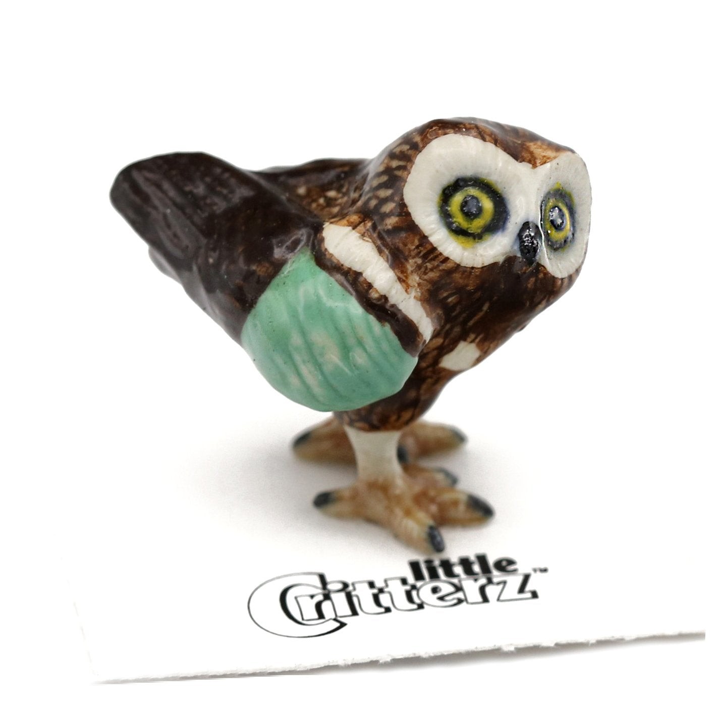 Little Critterz Rescue Owl Winthrop – Home Decor – Miniature Porcelain Figurine