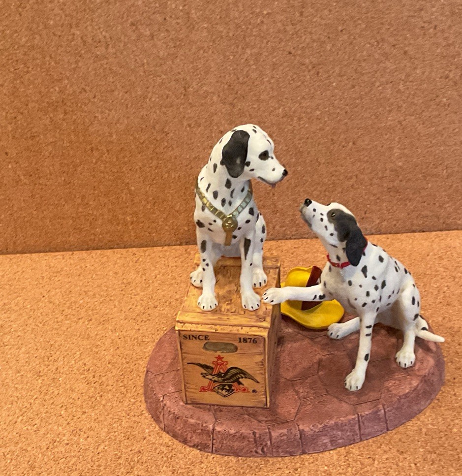 Vintage Anheuser Busch Collectible – “Separated at Birth” Dalmatian Figurine