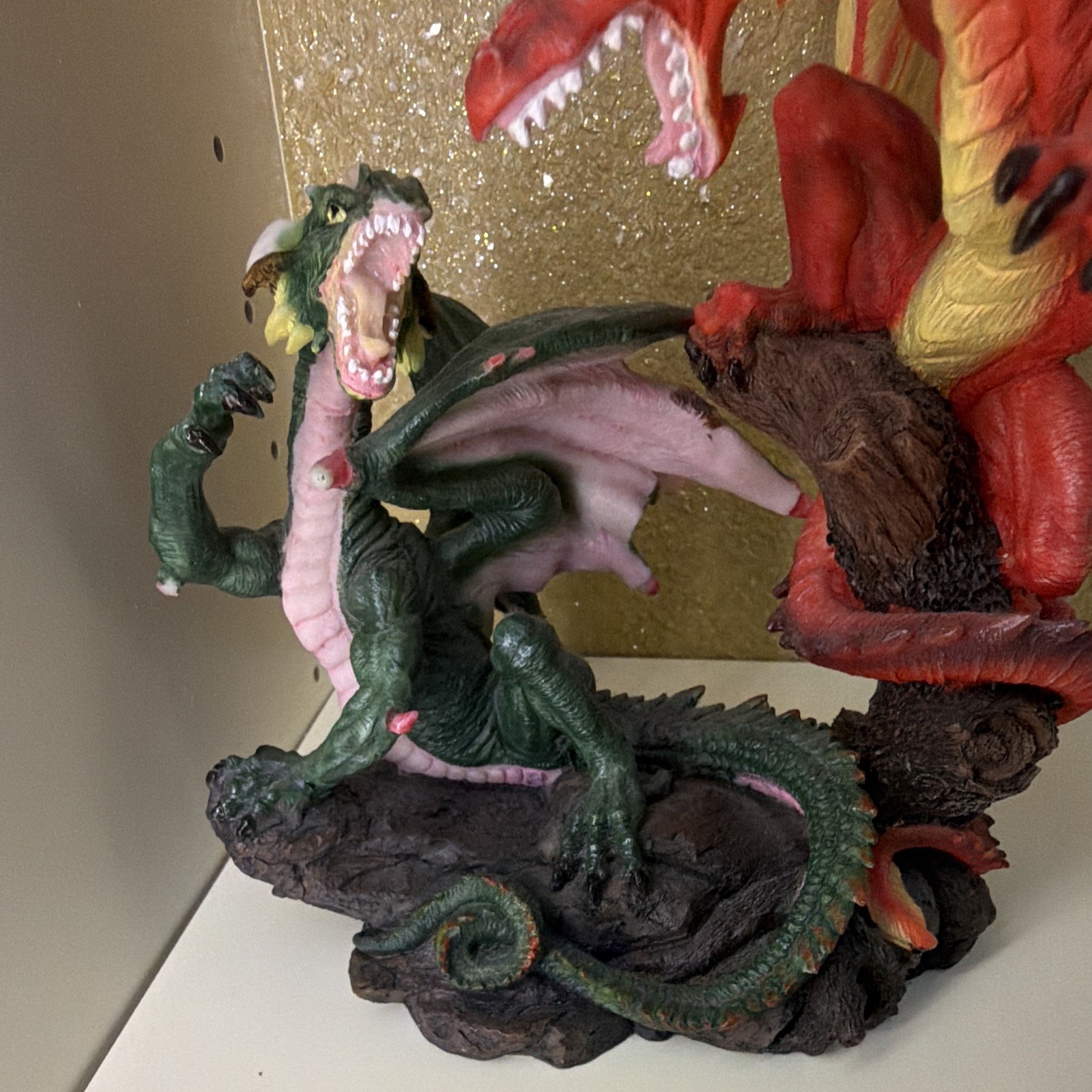 Summit Collection Fantasy Dragon Figurine, Resin Multicolor Statue 10 in