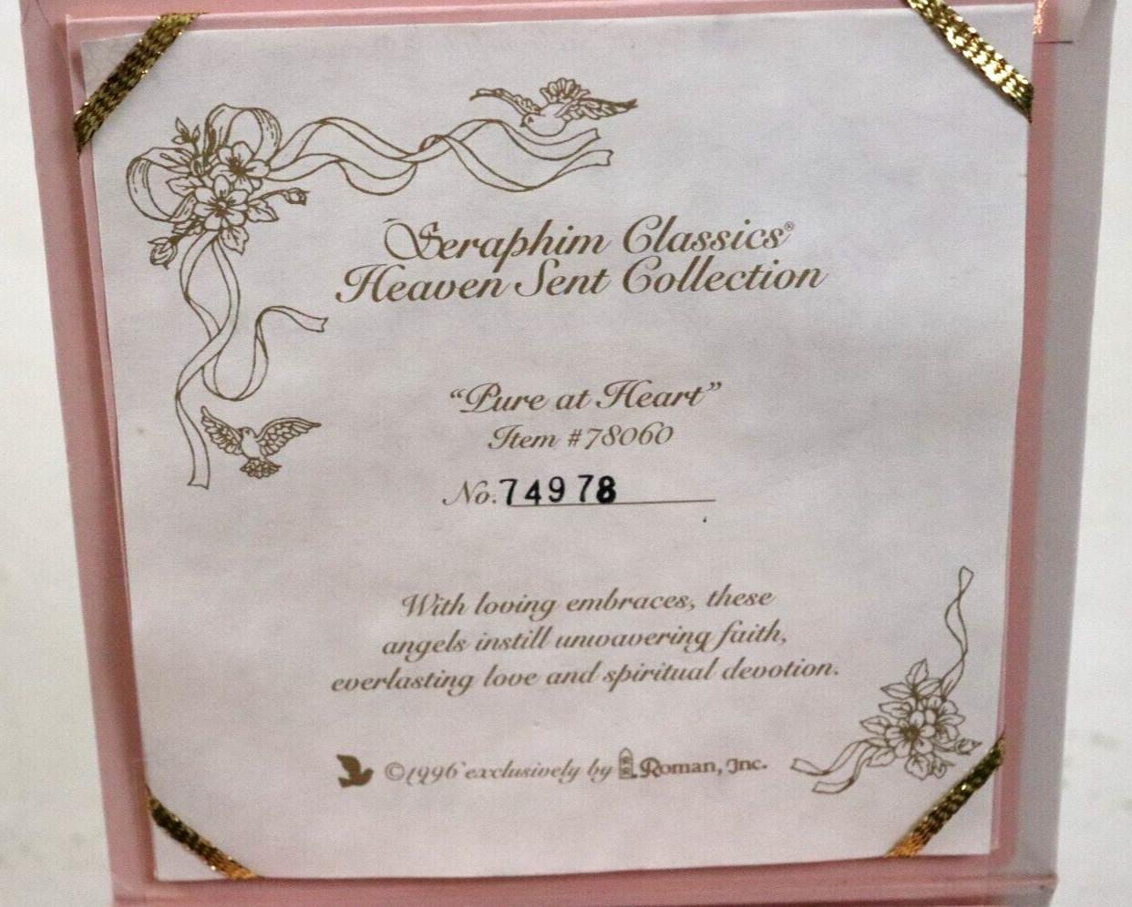 Seraphim Classics Heaven Sent Collection Pure At Heart Item 78060 Ornament Angel