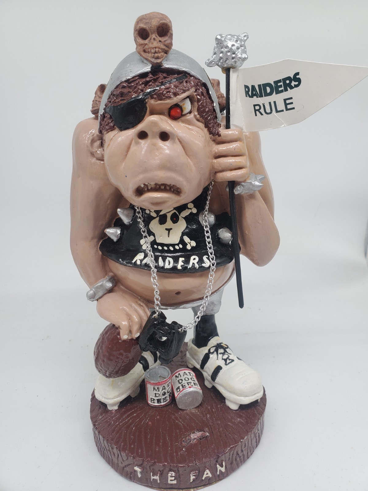 E13 Oakland Raiders The Fan Mikey Mckie Figurine Resin Statue Turtle King Corp