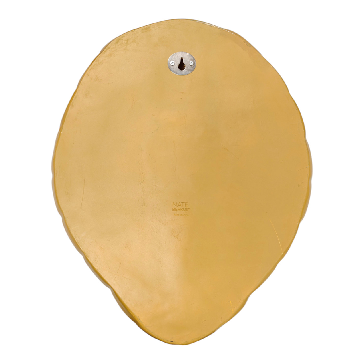Nate Berkus Tortoise Shell Wall Art Sculpture Mustard Yellow 19 Inch