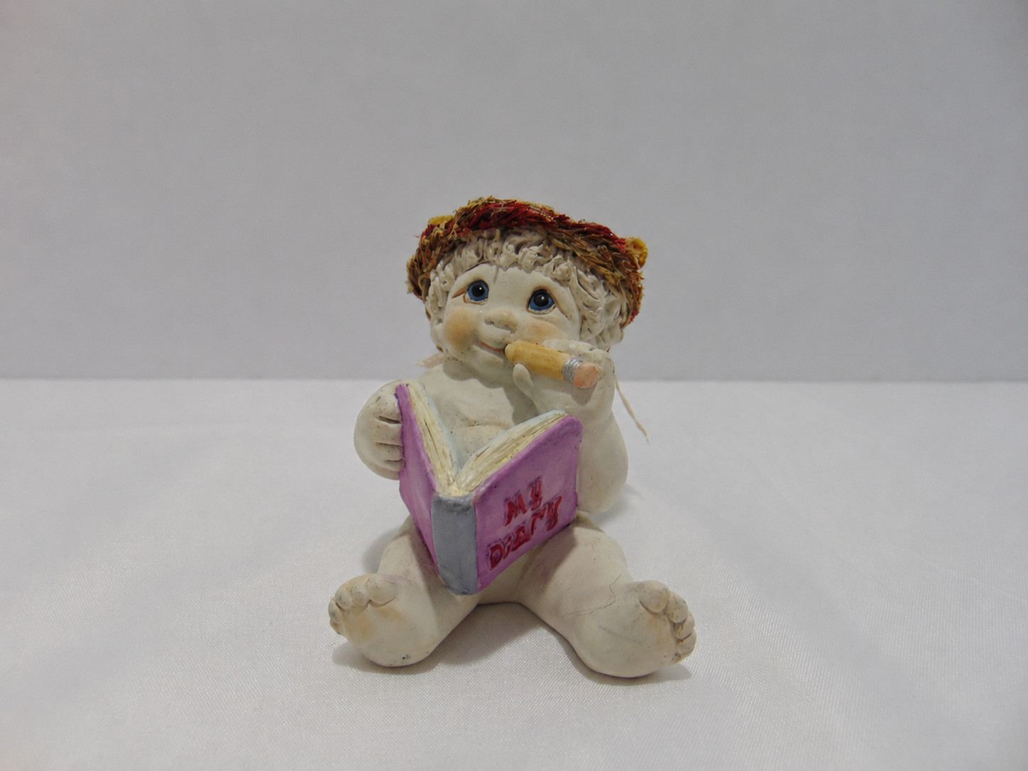 Dreamsicles Cherub Angel My Diary Figurine Signed Kristin 2001