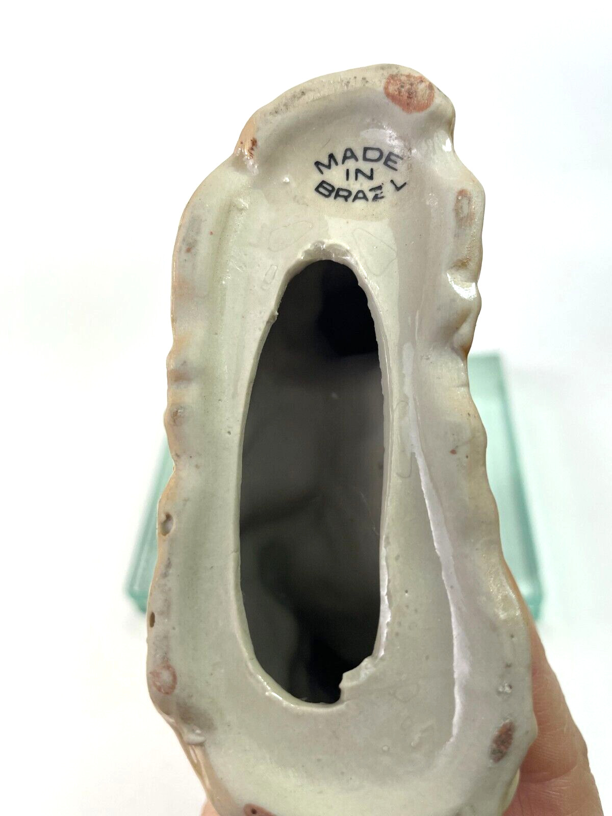 Vintage Stallion Horse Figurine Iridescent Glaze Prancing Festival Brazil Ad5