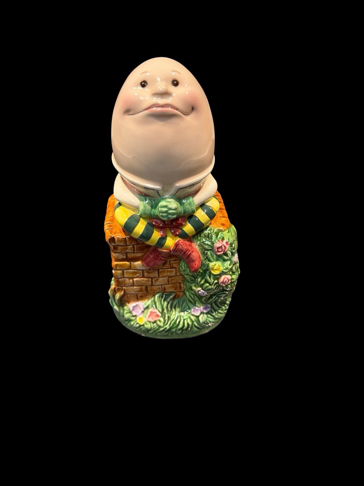 Humpty Dumpty Wind-Up Musical Figurine Spinning Egg Character Decor