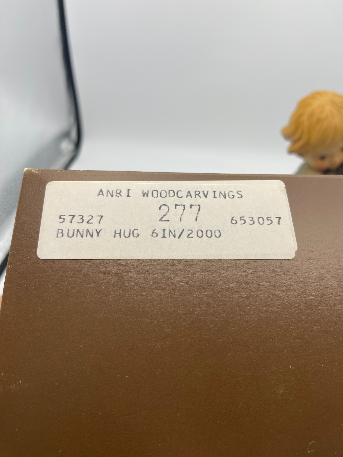Anri Woodcarving Bunny Hug 266/2000 6 Inches