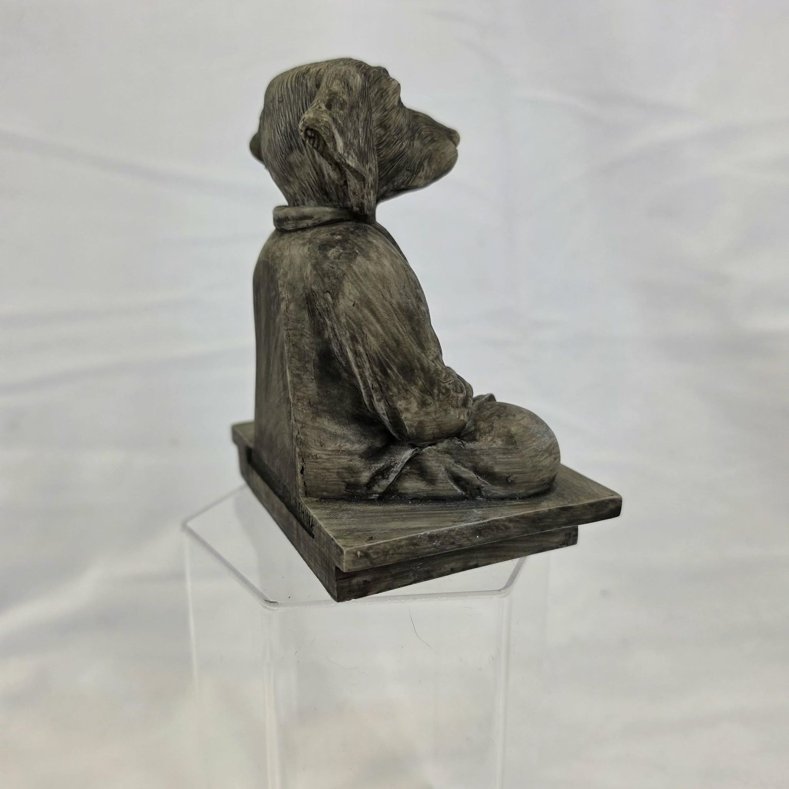Zen Meditating Dog Monk Statue