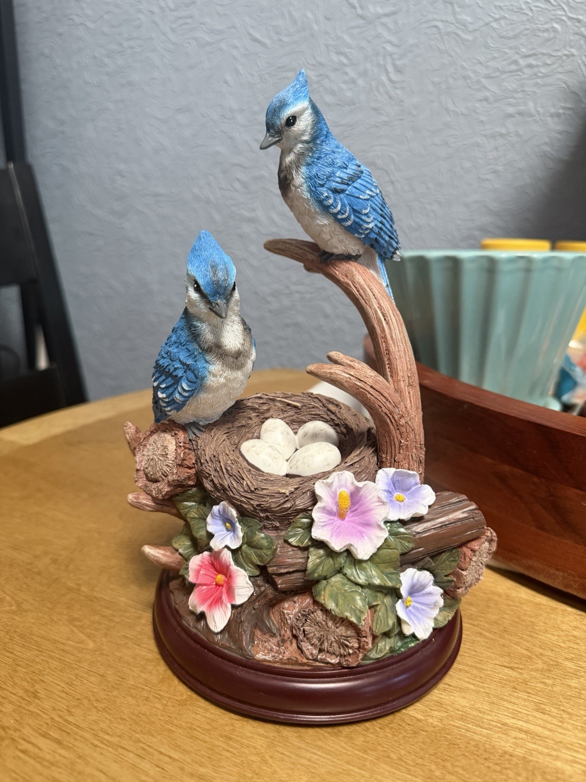 Bradford Exchange Natures Masterpieces “Beautiful Blue Jays” Songbird Collection