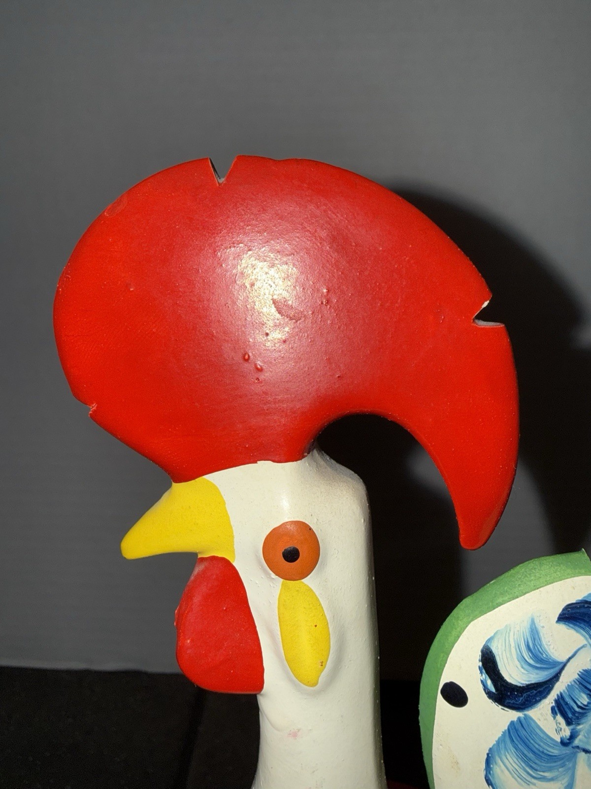Vintage 1960’s Portugal Ceramic Rooster of Barcelos Figurine