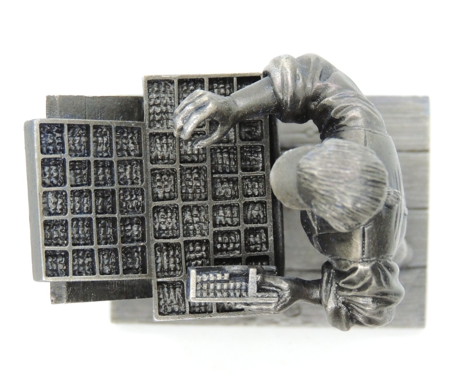 Franklin Mint Pewter The Printer Colonial America 1974