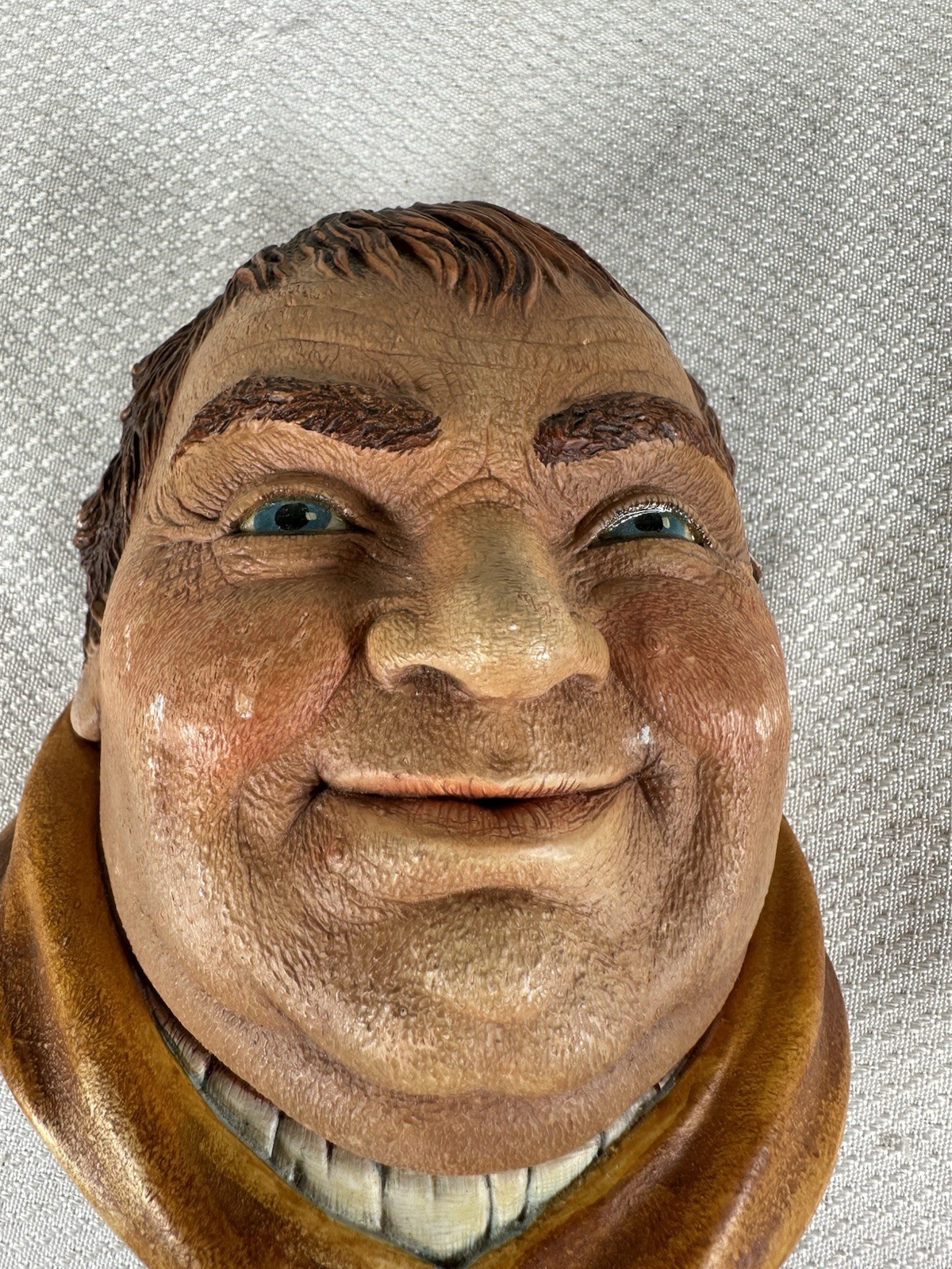 VTG Legends Chalkware Ceramic Head Friar Tuck 1981 Made in England Wall Decor