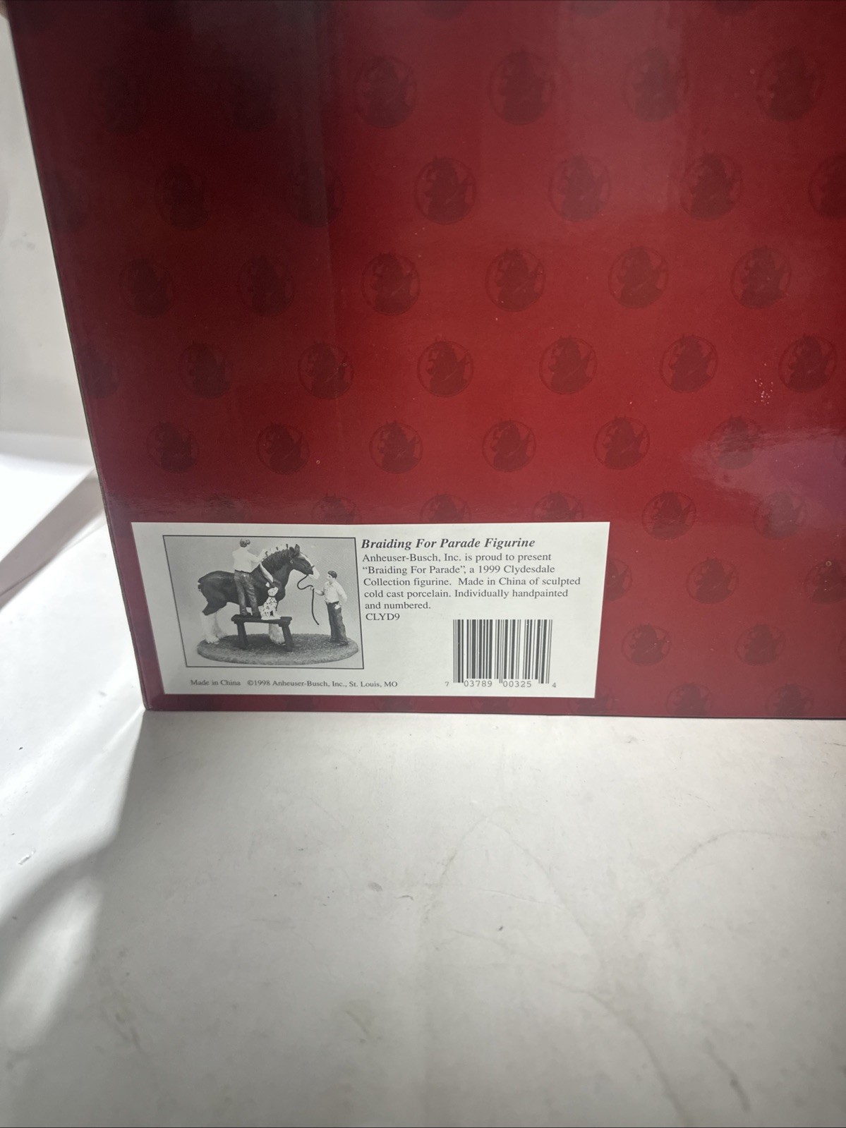 The Clydesdale Collection Anheuser-Busch, Inc. “Braiding For Parade” Figurine