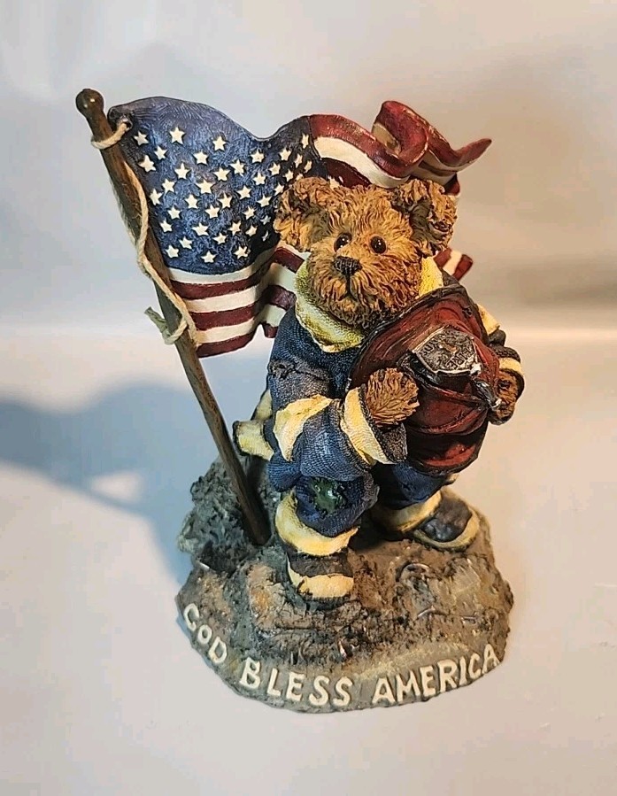 Boyds Bears OUR AMERICAN HERO-9/11 LIMITED ED Bearstone Collection 227791