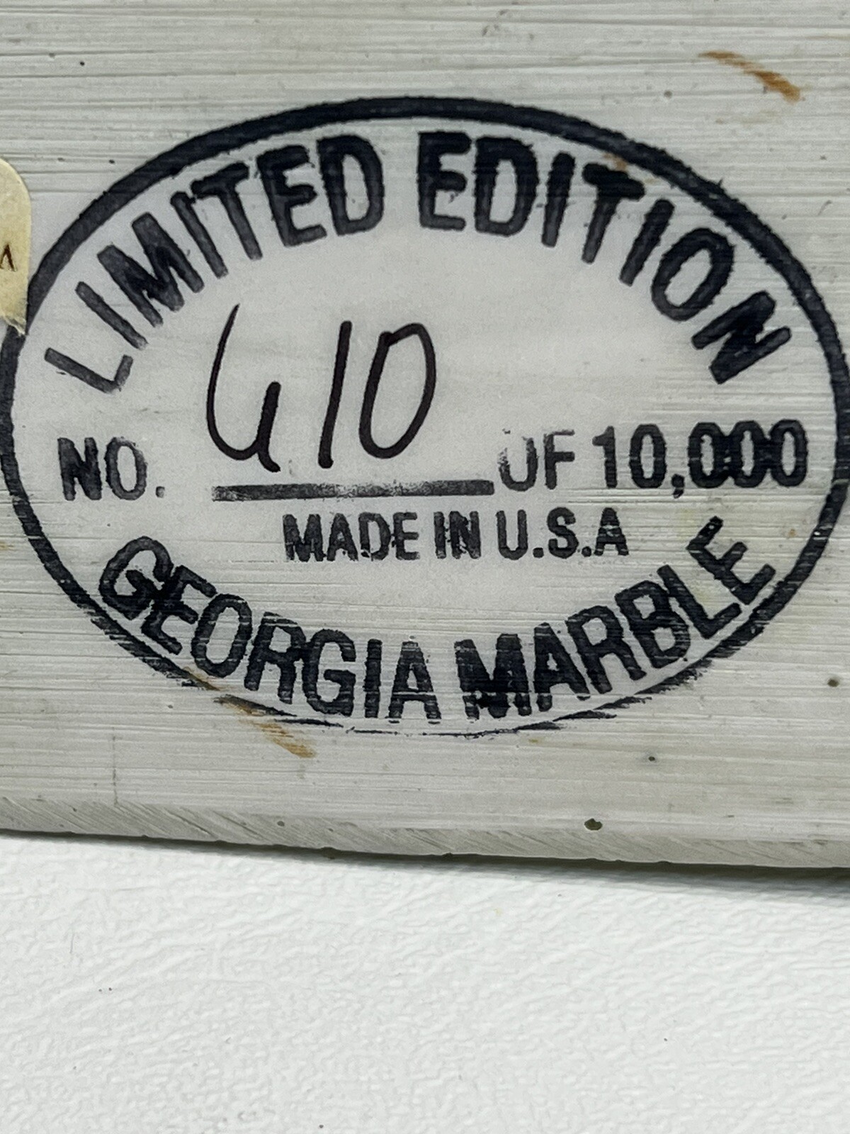 Poppin John Limited Edition Georgia Marble Tractor Figure/Sculpture #610