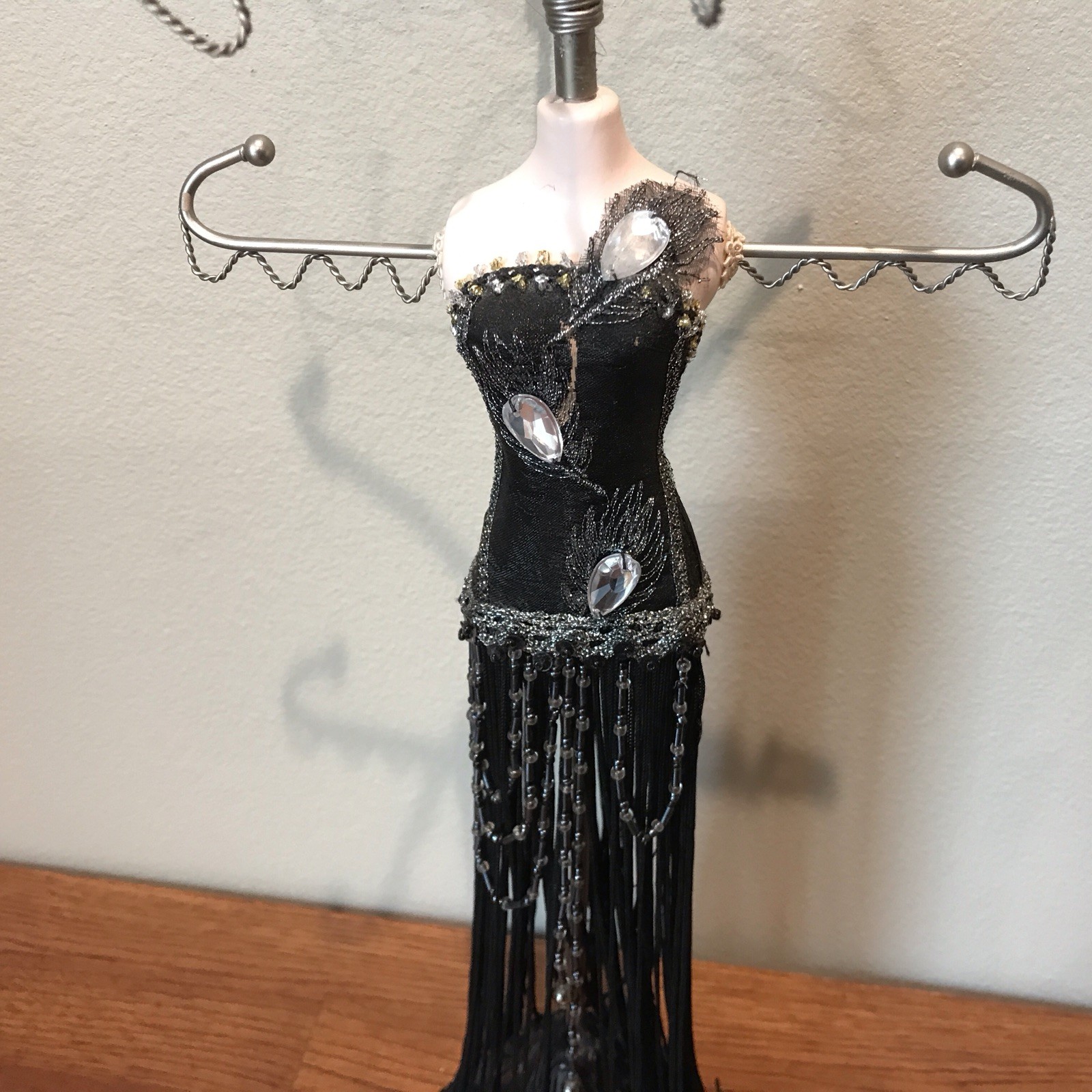 Vintage Art Deco Lady Mannequin Jewelry Holder for Earrings, Necklaces & Bangles