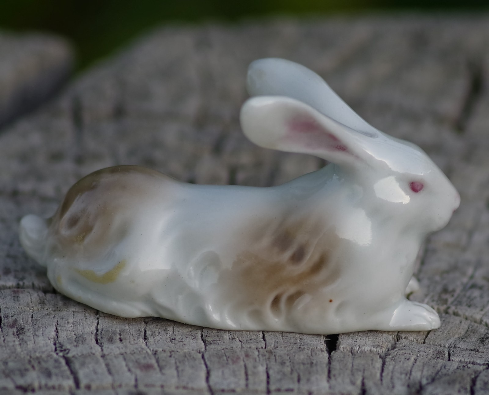 Antique Kutani Porcelain Figurine RABBIT Made in Japan c.1920’s RARE FIND!