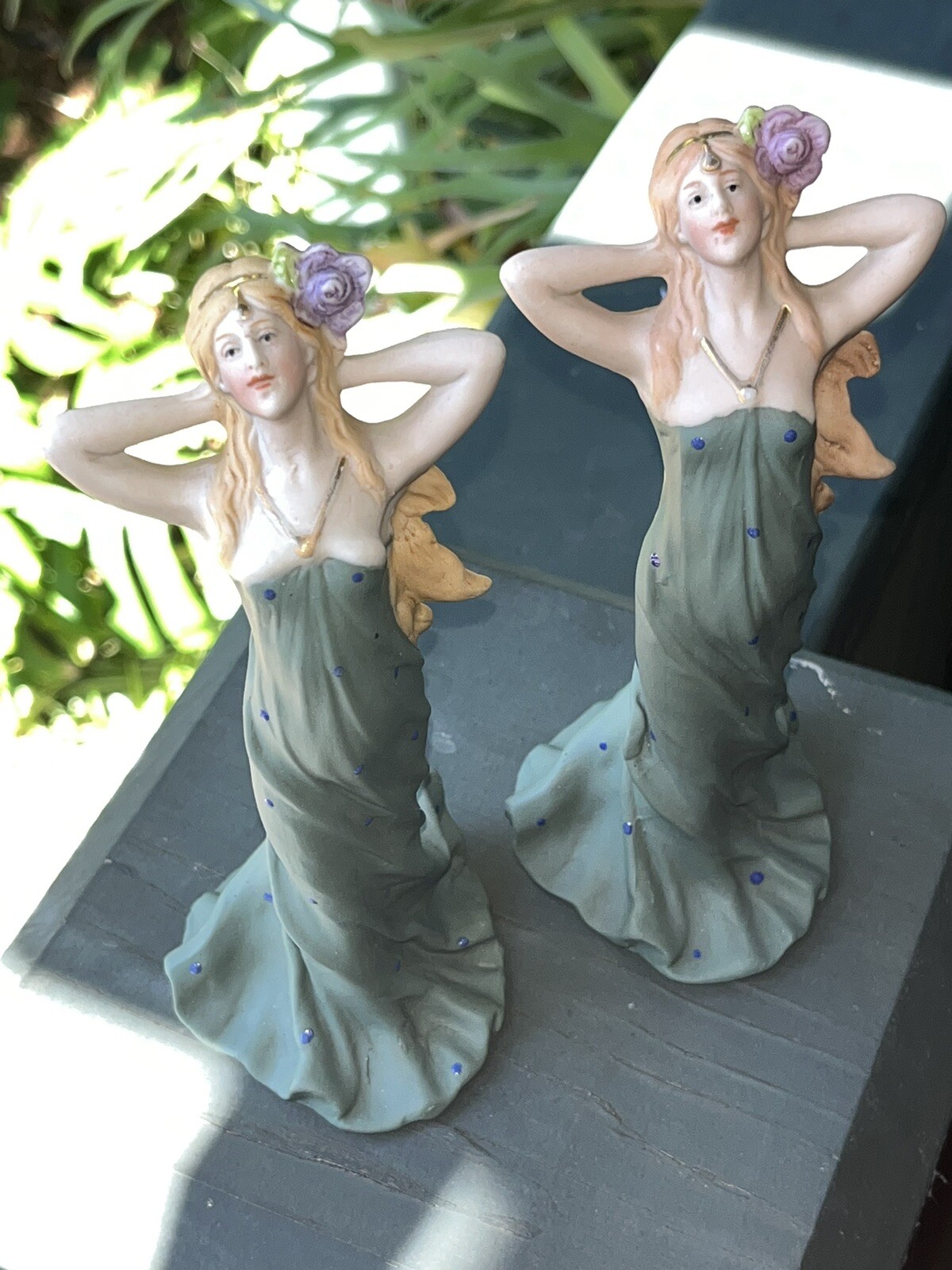Art Nouveau bisque lady