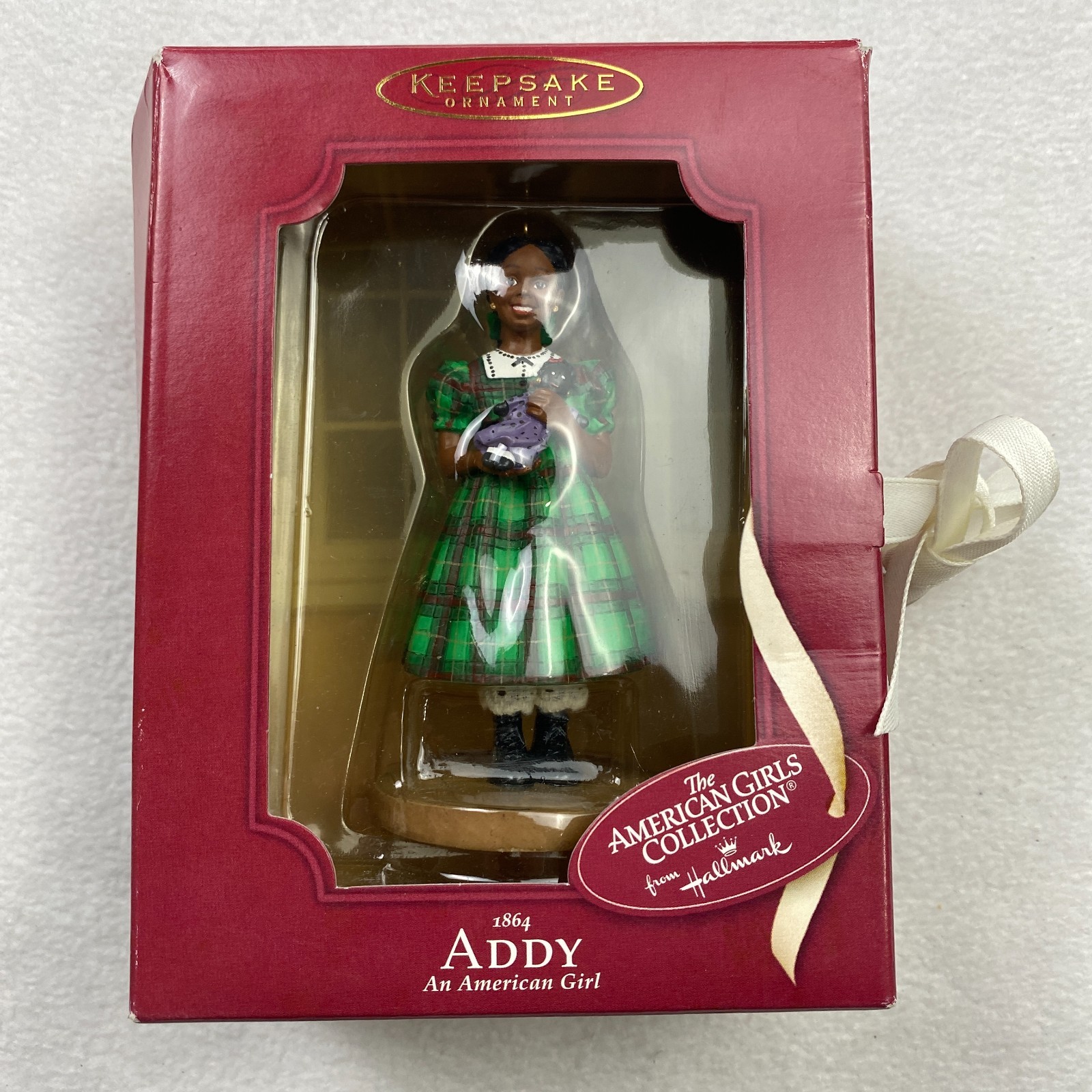 Hallmark Addy 1864 An American Girl Doll Christmas Ornament Figurine 4″x2′ NOS