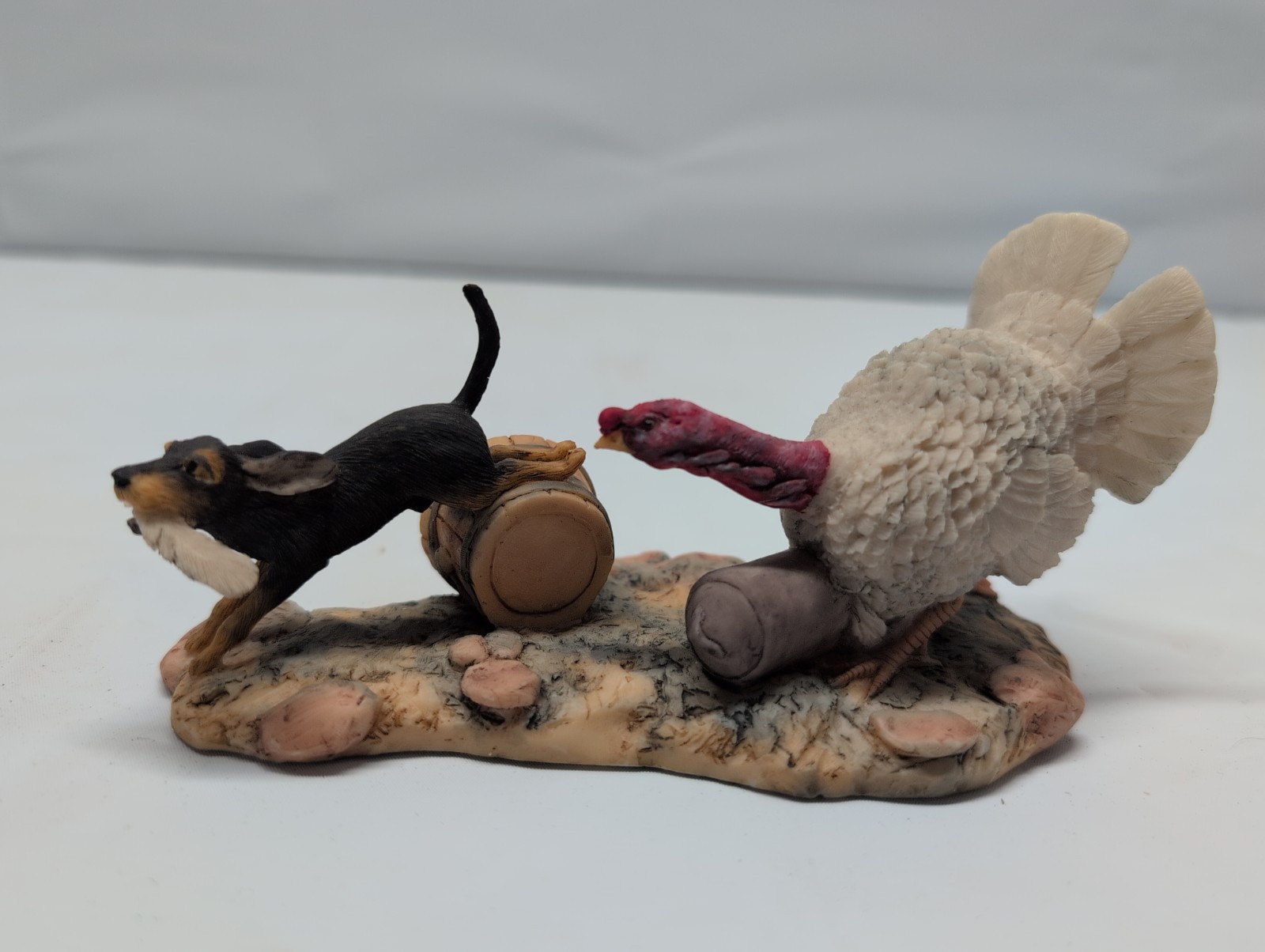 Sxhmidt Lowell Davis Fox Fire Farm Turkey & Hound Dog “Makin’ Tracks” Figurine
