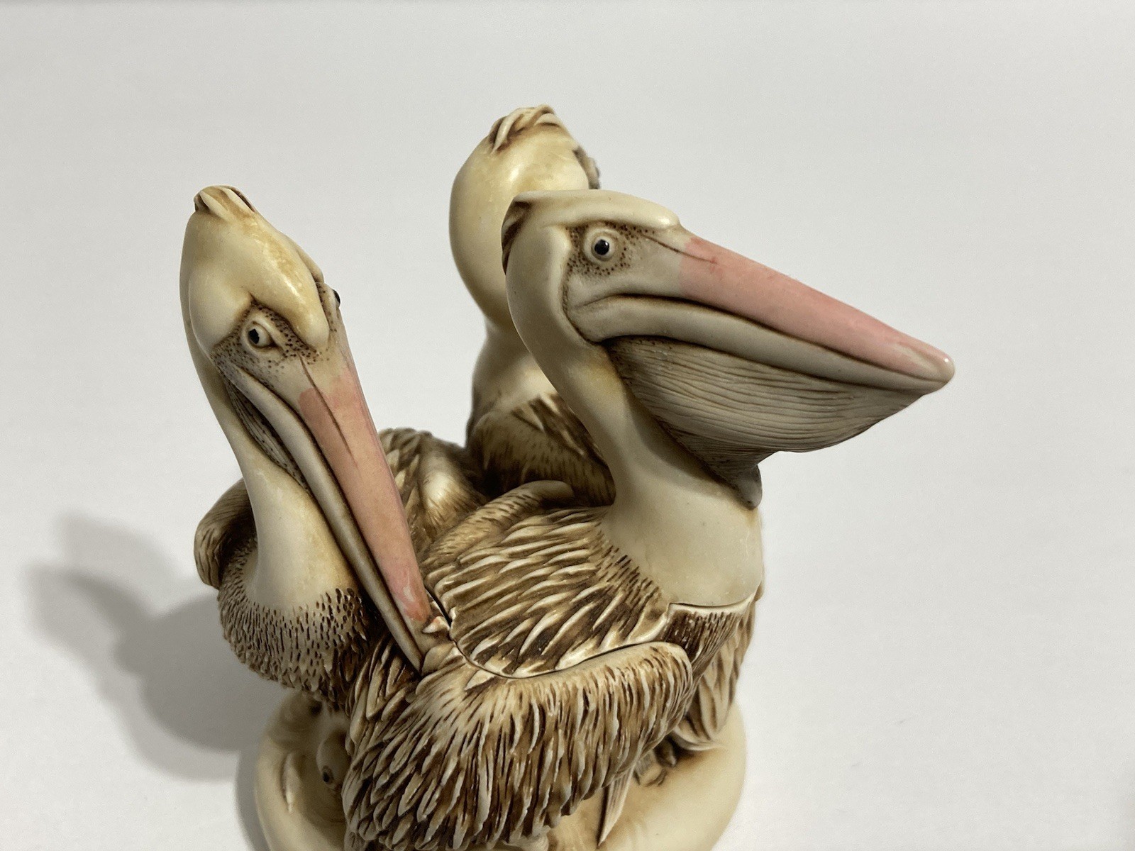 Harmony Kingdom Far From Home Pelicans Trinket Box Figurine
