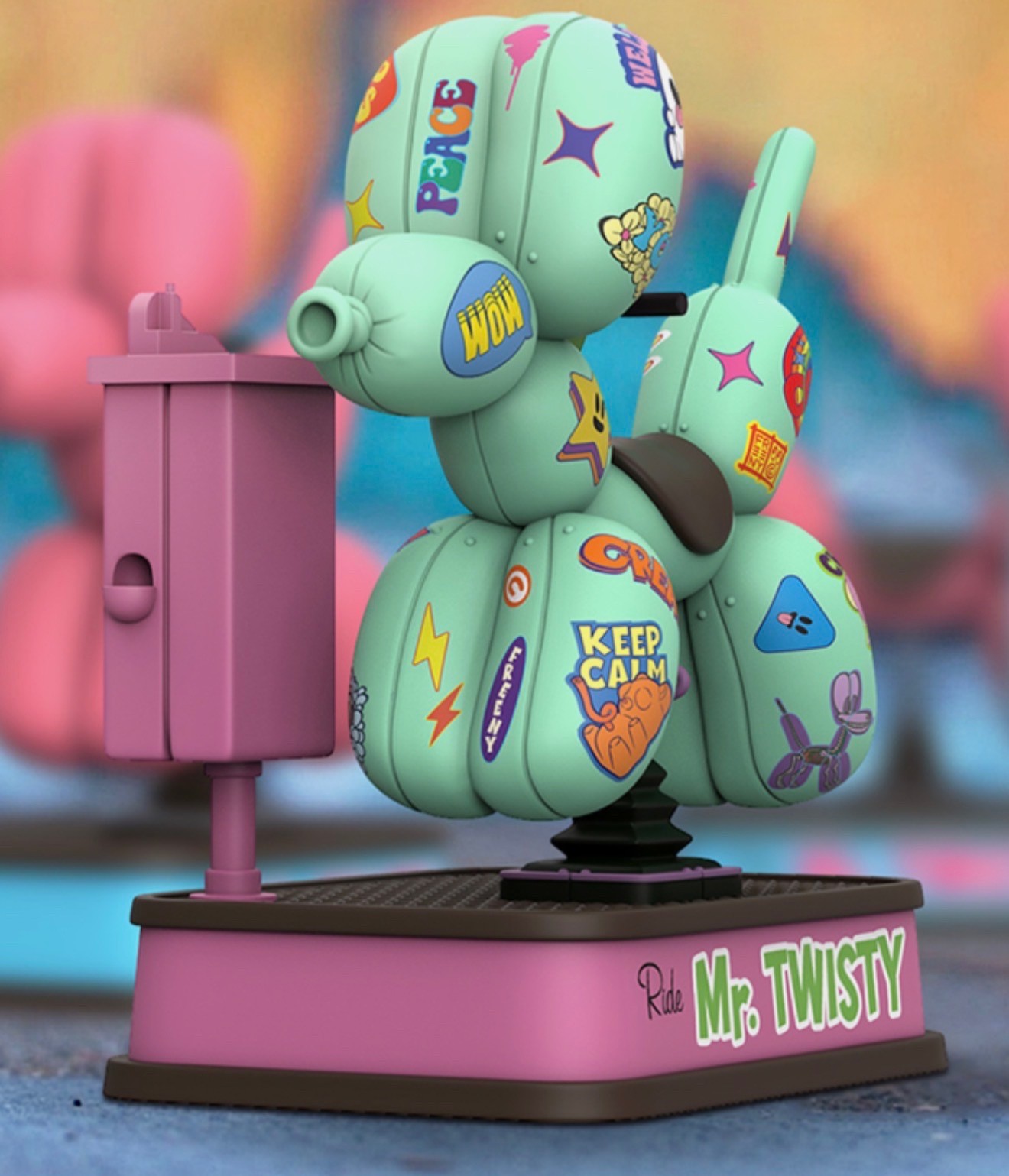 Mighty Jaxx – Mr. Twisty Vandalised Edition by Jason Freeny, New & Complete L00K