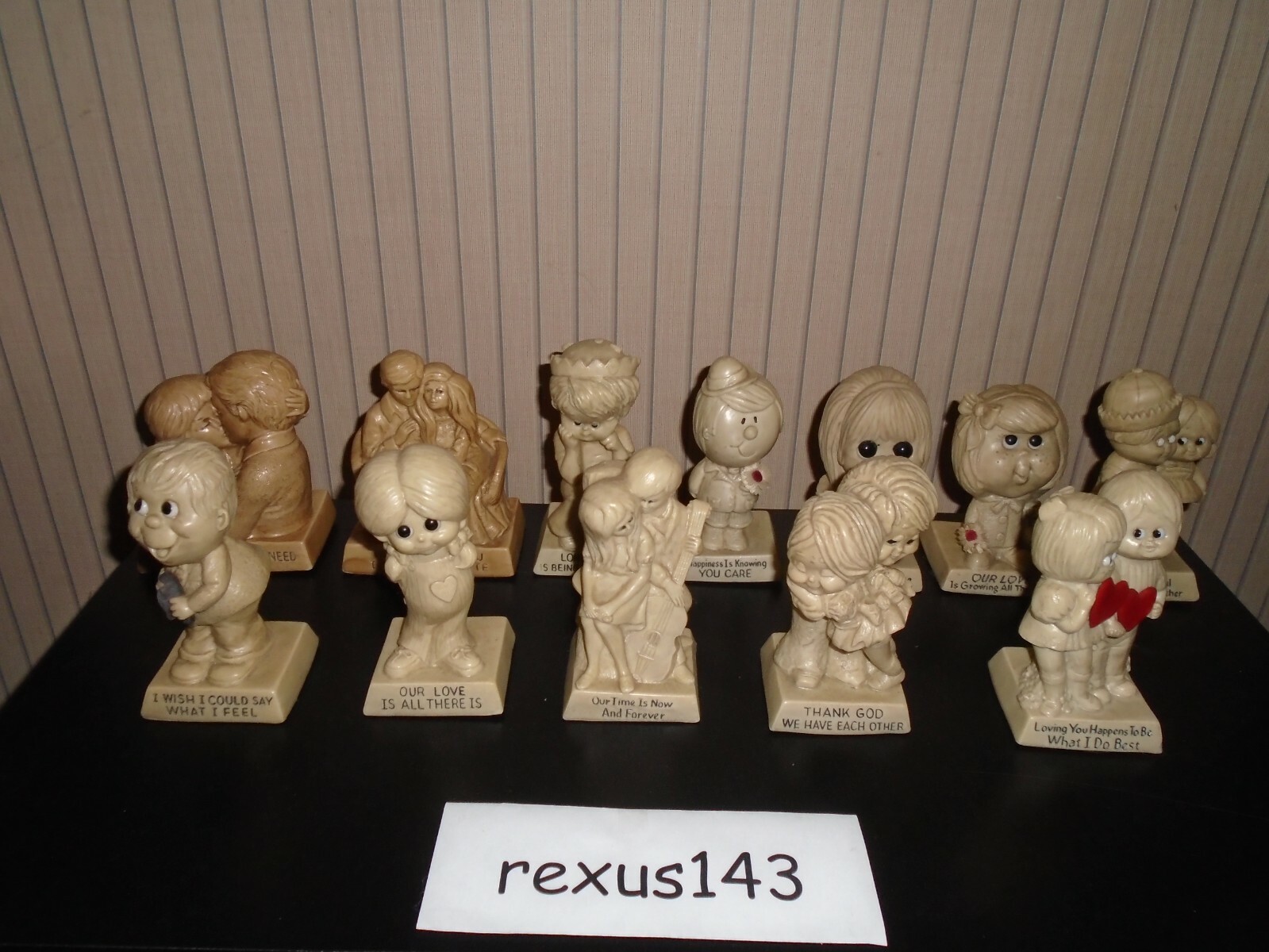 Lot of 12 Vintage 1970 – 1971 R & W Berries Cos Figurine Russ Wallace Berrie