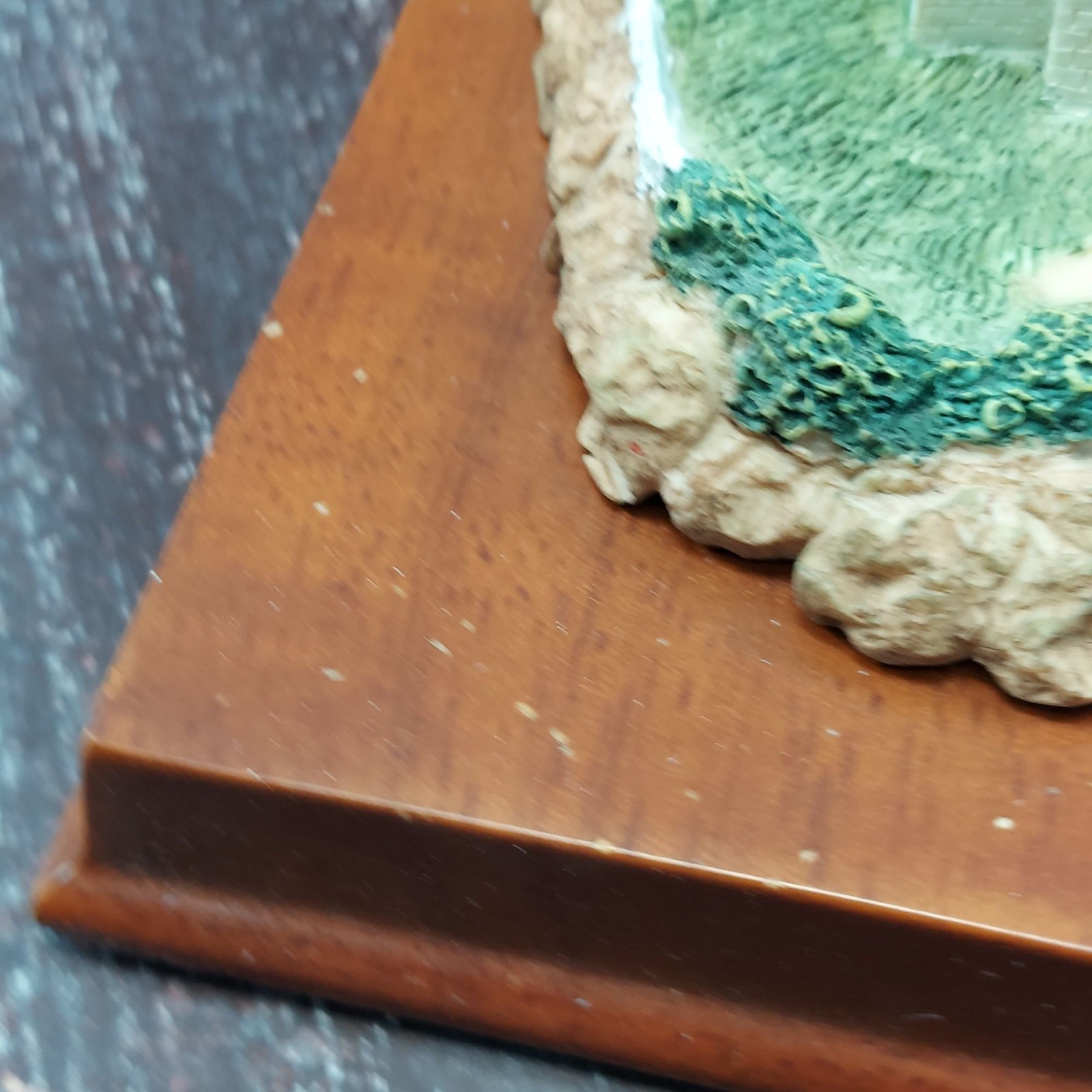 Heceta Head OR Lighthouse Miniature Model On Wooden Base