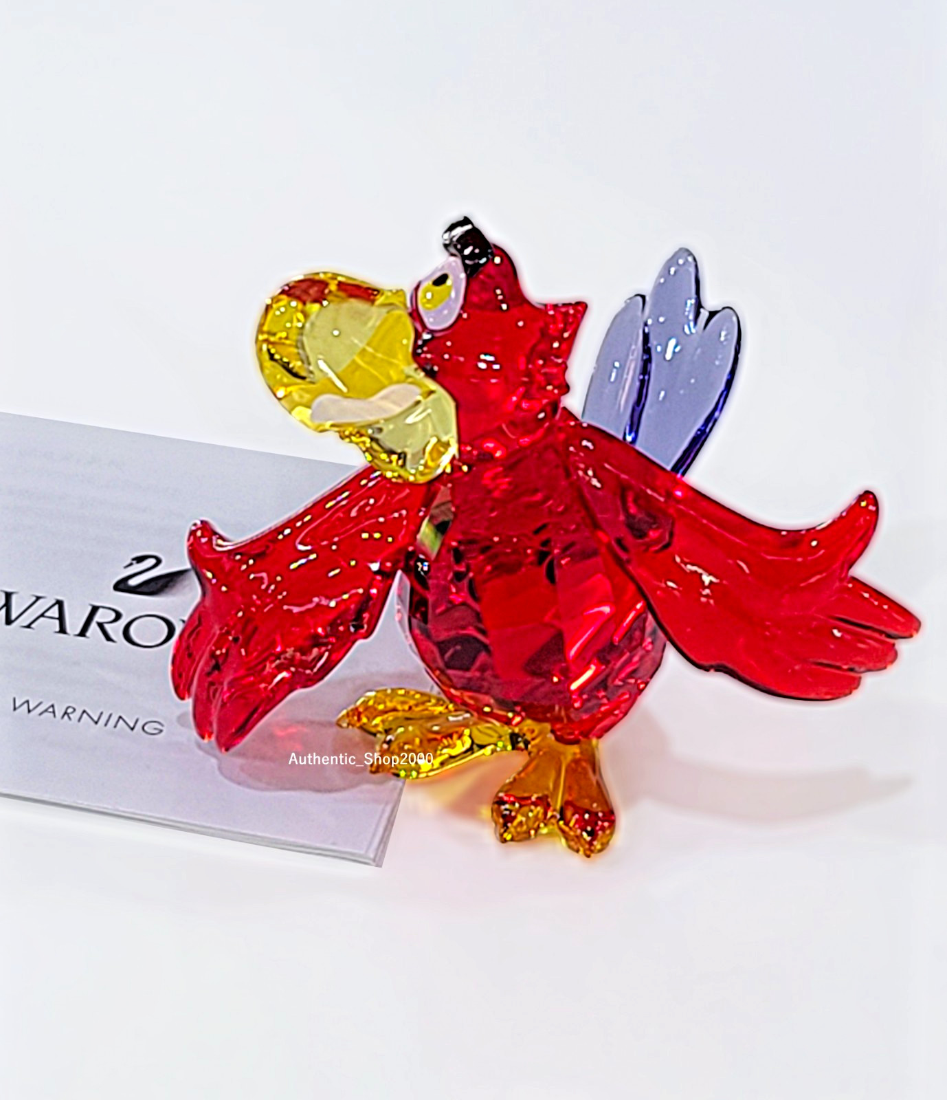 New in Original box 100% SWAROVSKI Disney Aladdin Iago Parrot Bird Figurine