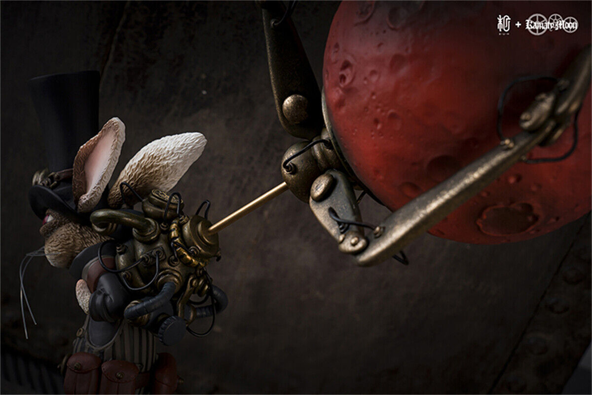 Manas Studio 镰田光司 Rabbit Who Stole The Moon Painted Model Limited Statue New