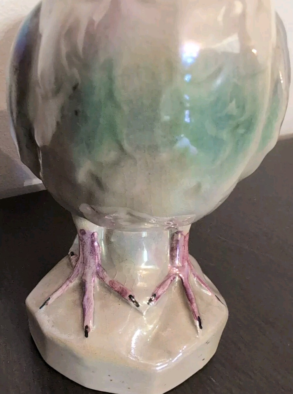 Rare VTG JEMA Pigeon Figurine No. 180 Holland Lusterware Hard to Find Birds Nice