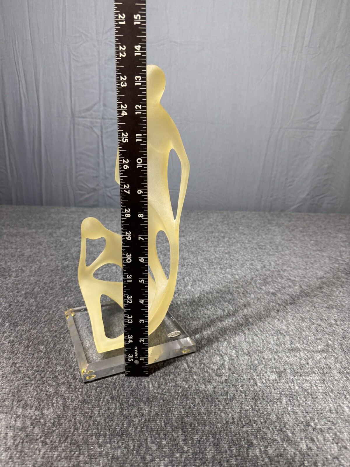 Art Deco Monique Sculptures Lucite Figures People 14”
