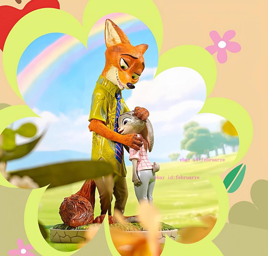 Enesco Toy Zootopia Judy And Nick Comfort Collectible Display Statue In Stock