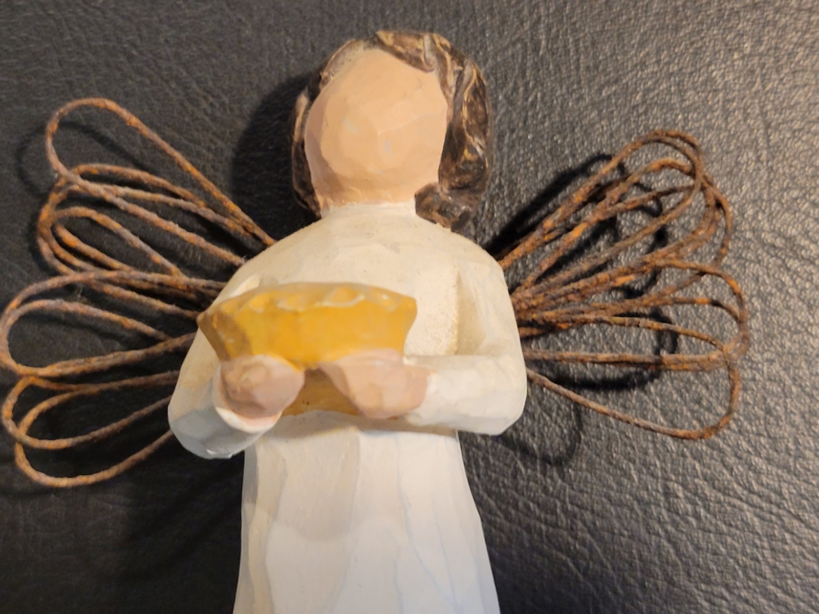 Vtg 2000 Set Of Two Willow Tree Angels. Hearth & Giving. Rustic.