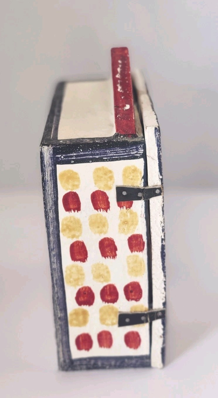 Mexican Folk Art Retablo Shadow Box Handmade Religious Diorama Wall Shrine