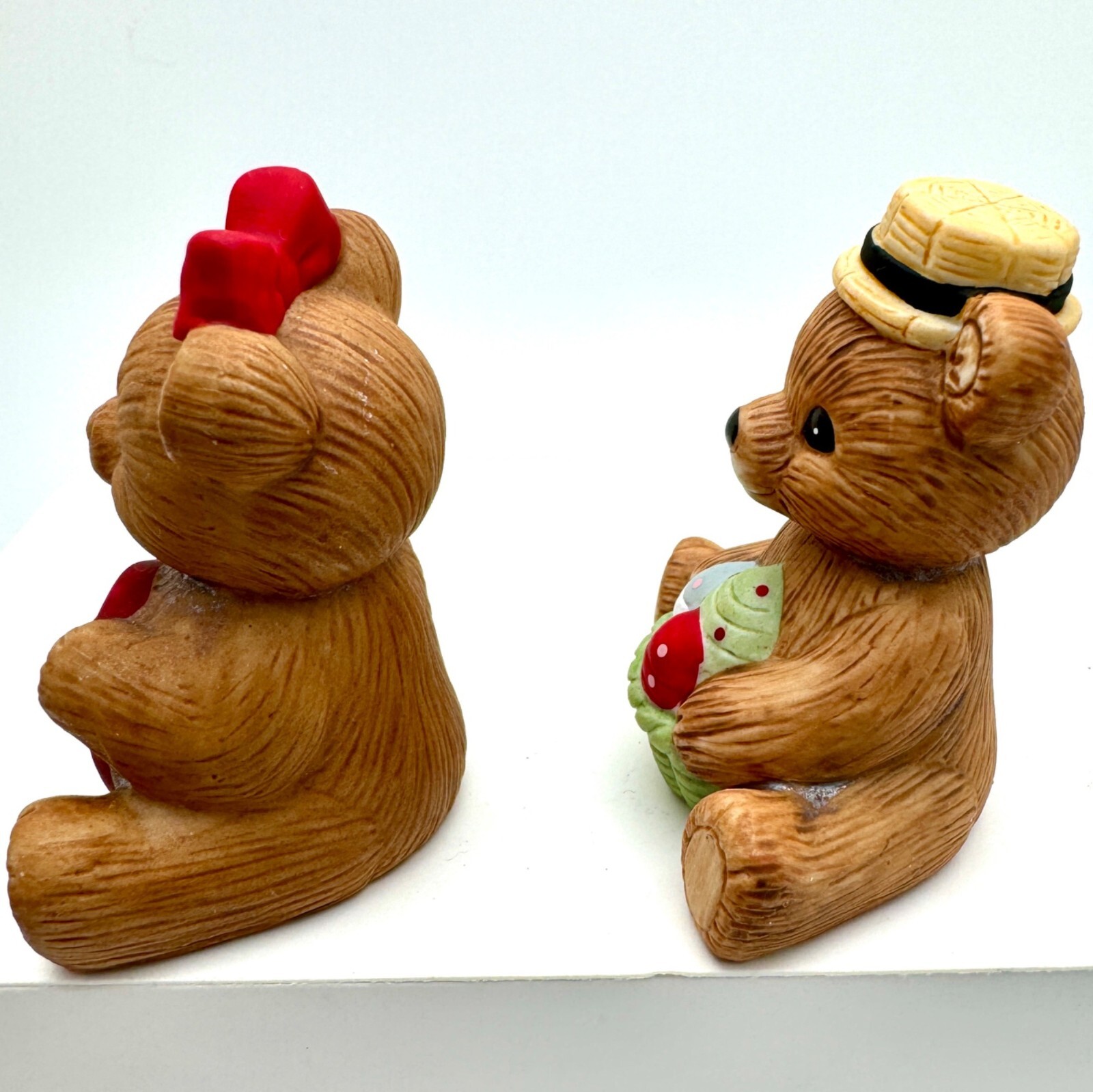 Vintage HOMCO 1413 Calendar Bears set of 2 April February Gift