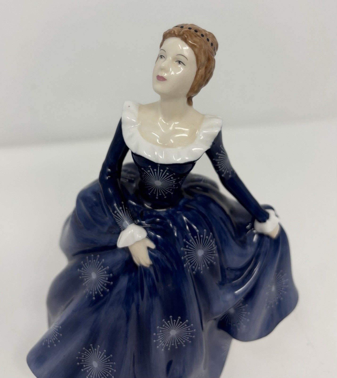 Royal Doulton Pretty Ladies Fragrance Figurine HN 4931 Blue Dress 2006 7” Lady