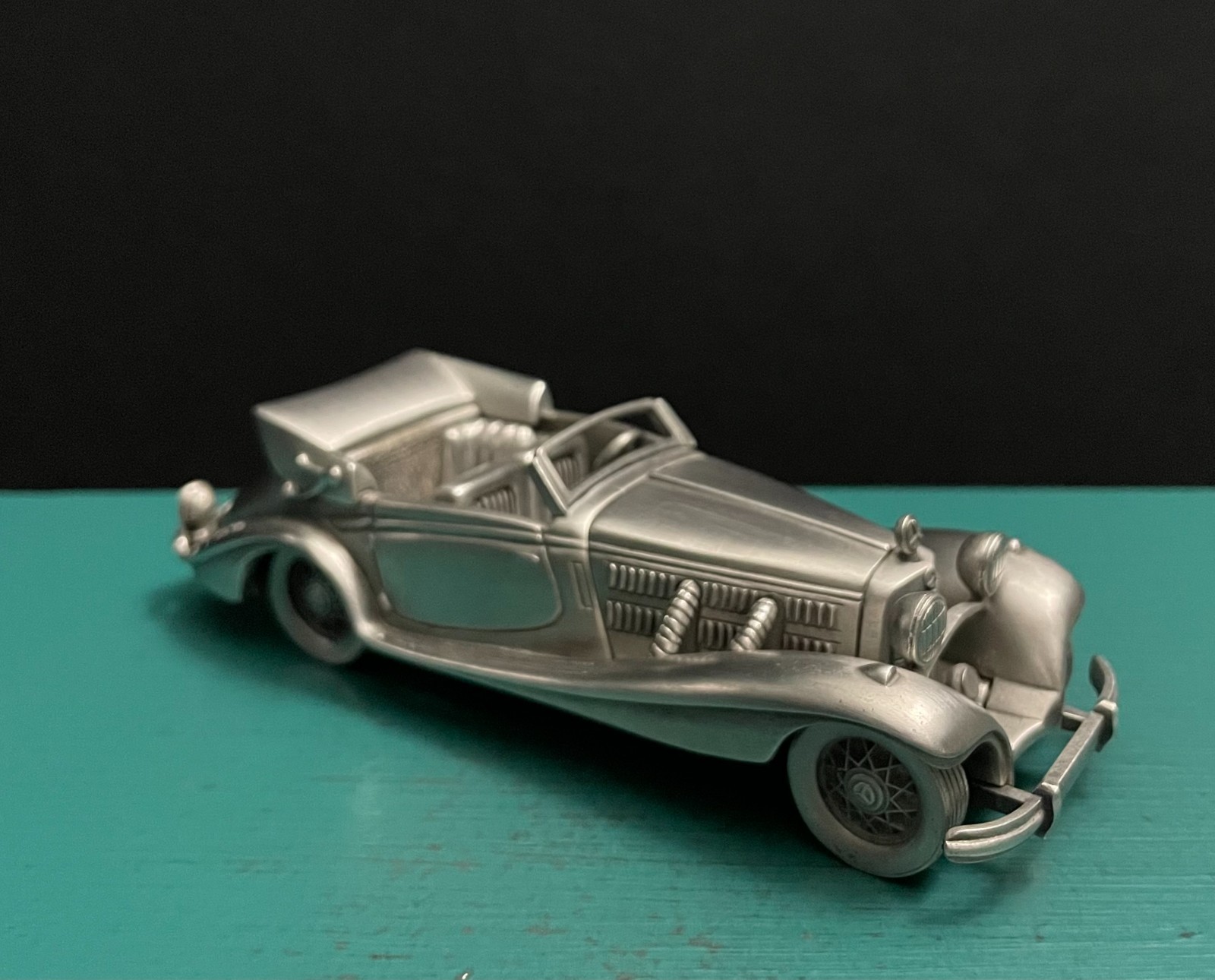 PMI Pewter Mercedes Benz 540K Grand Touring Car Automobile Replica Mini Figurine