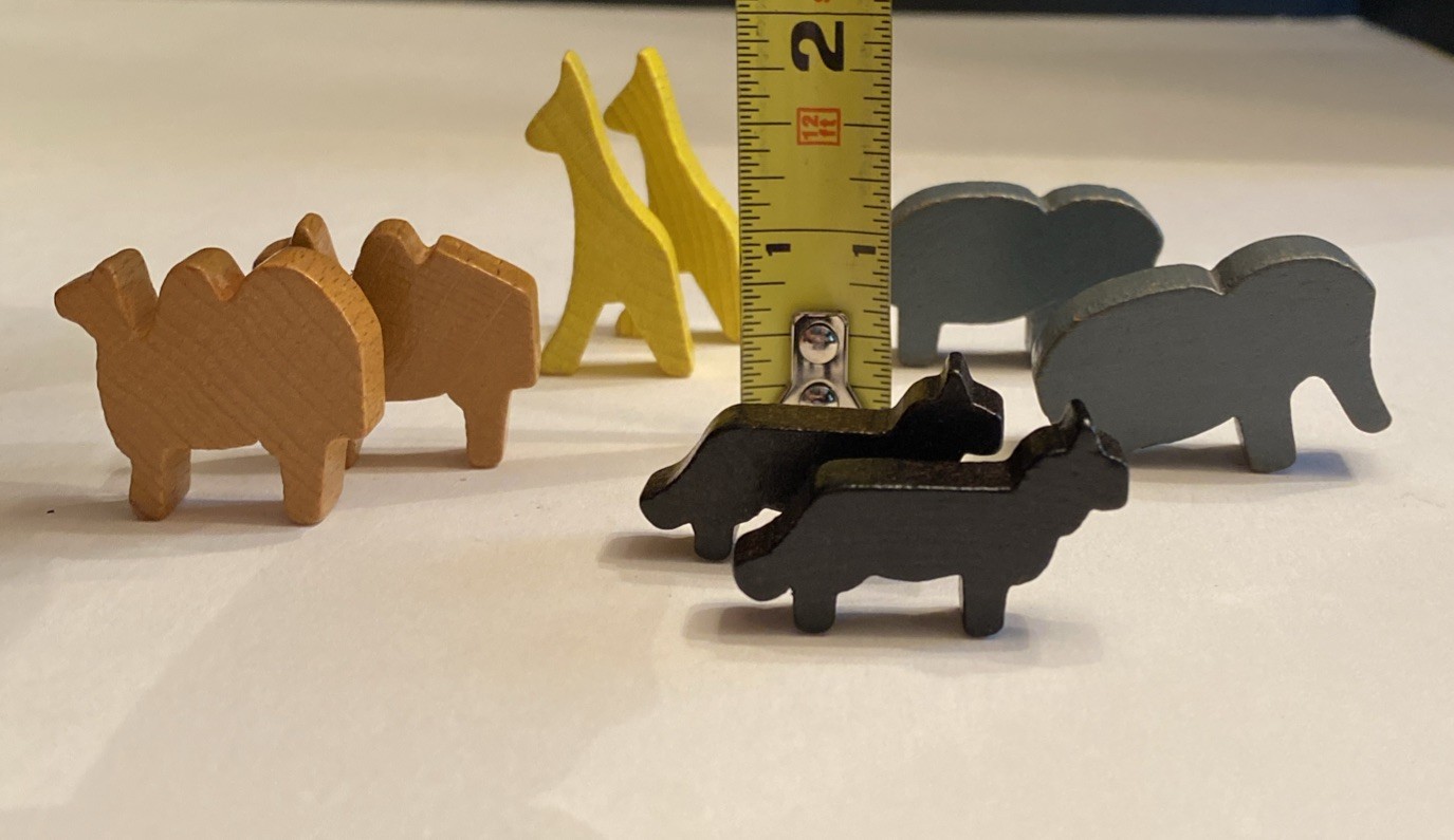 Vtg 48 CARVED WOOD ERZGEBIRGE EASTERN GERMANY Zoo Farm Animals People Buildings
