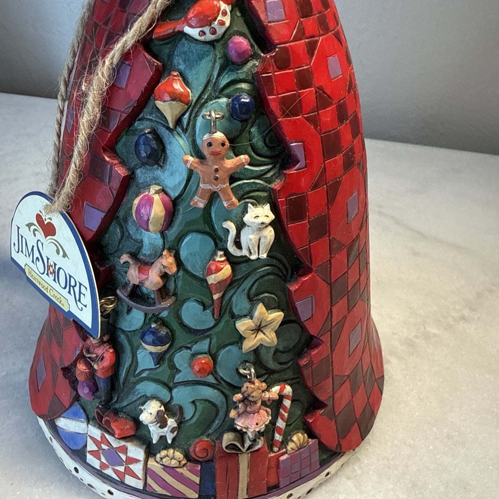 Jim Shore 2008 CHRISTMAS SPIRIT SHINES BRIGHT Tree Angel S4012989 9”