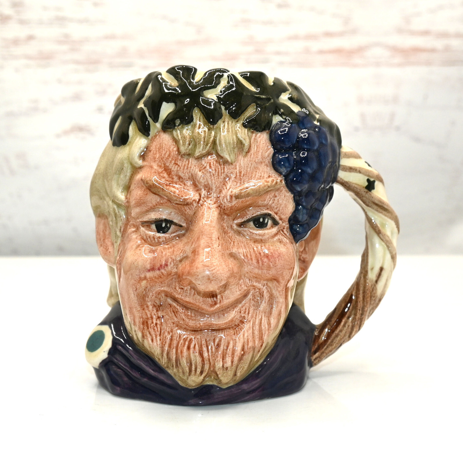 VTG 1958 Royal Doulton Toby Jug Mug Bacchus 4” Character Figure D6505