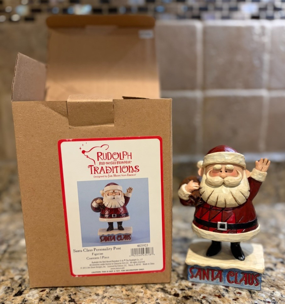 Jim Shore Rudolph Traditions Santa Claus Figurine 4025923 Waving Santa 2012