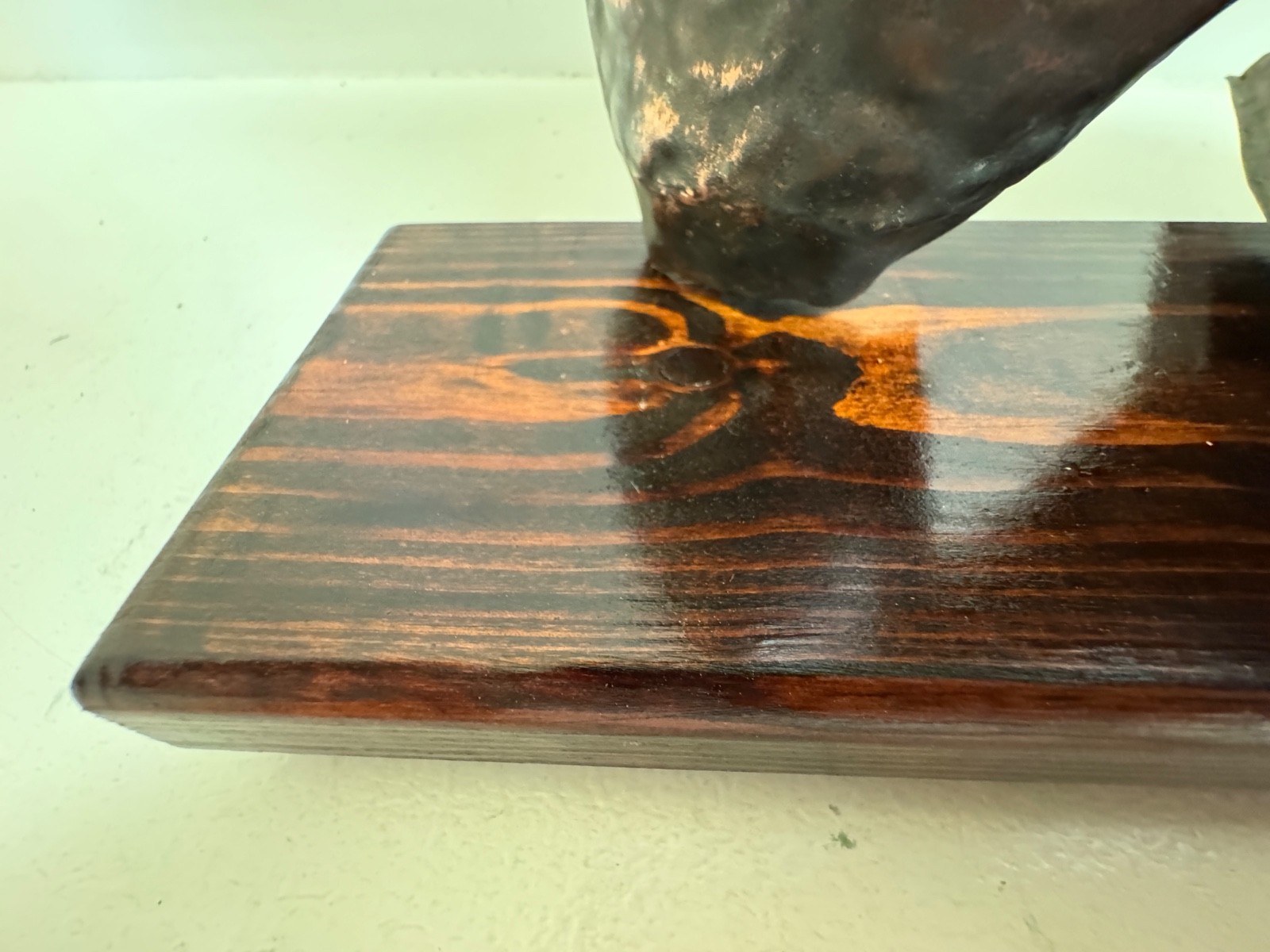 Mid Century Modern Hammered COPPER SCULPTURE with stand/ SPECIAL $