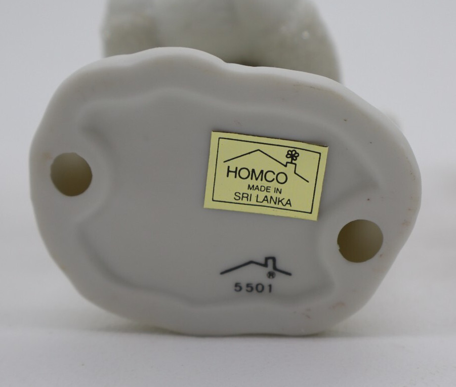 Set of 3 HOMCO Snow Babies with Animals #5501 Home Interiors