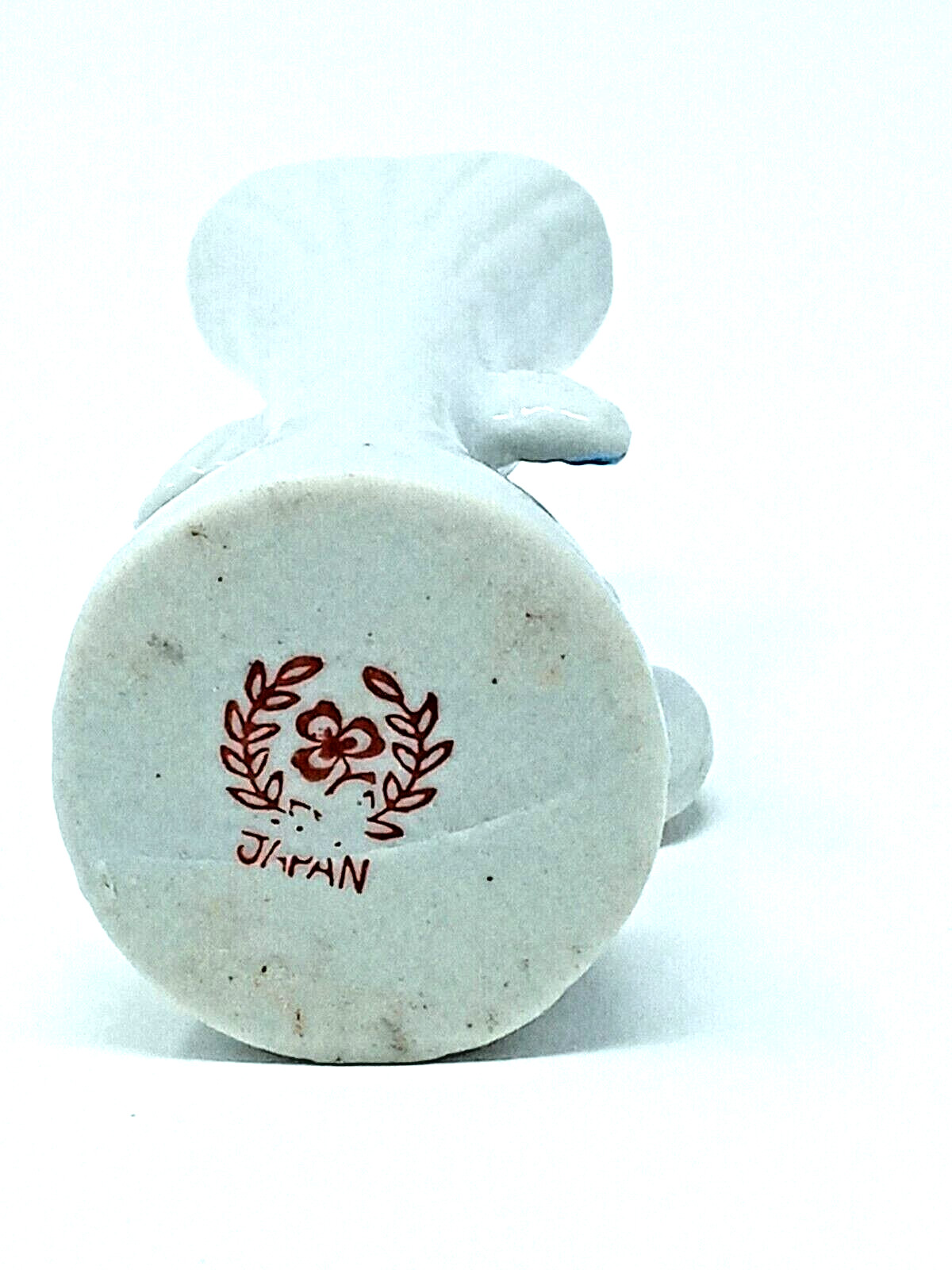 Cherub Playing Horn 4″ Bud Vase Japan Clover Mark ceramic Winged Angel euc