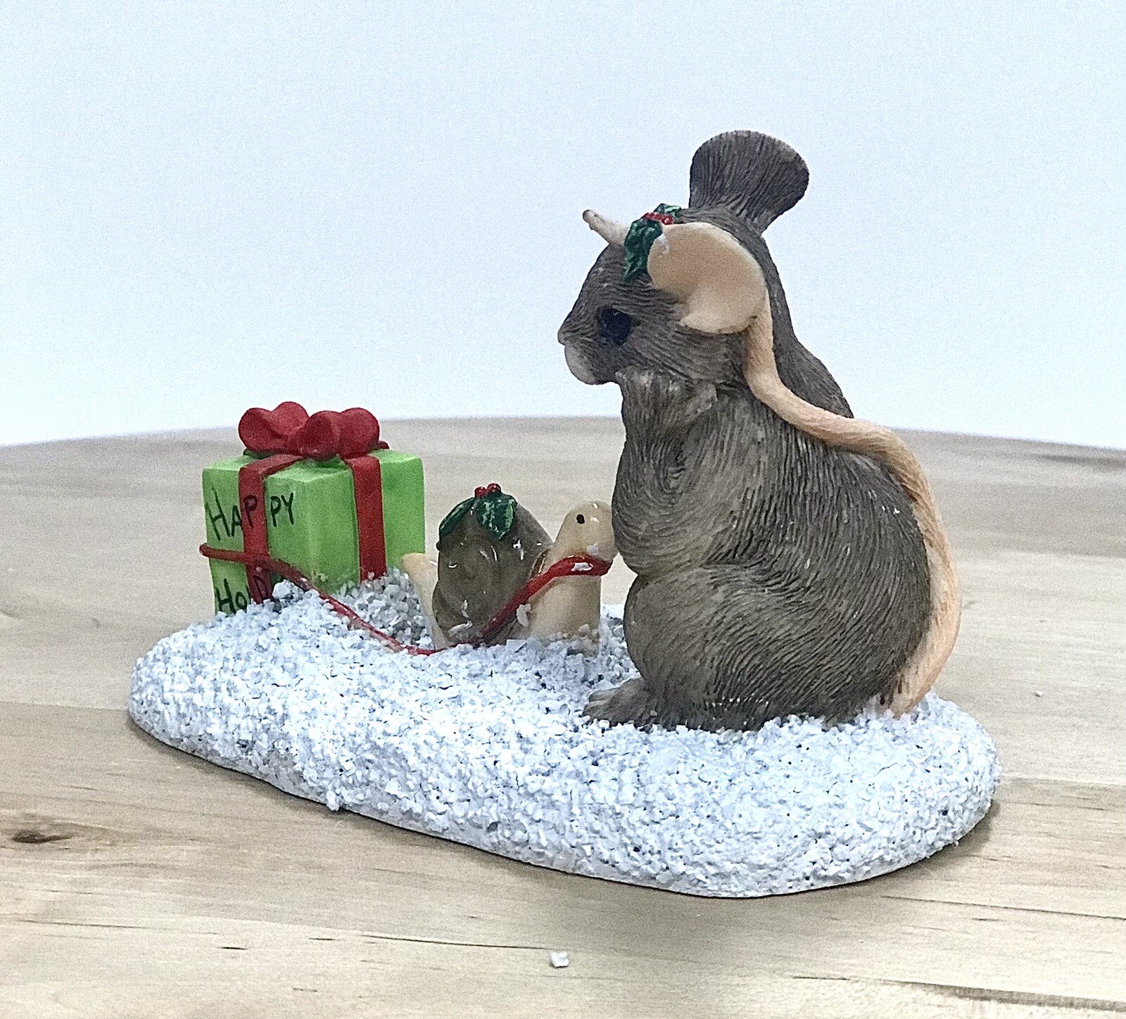 Charming Tails Waiting For Christmas Retired Silvestri Mouse & Snail 87/496