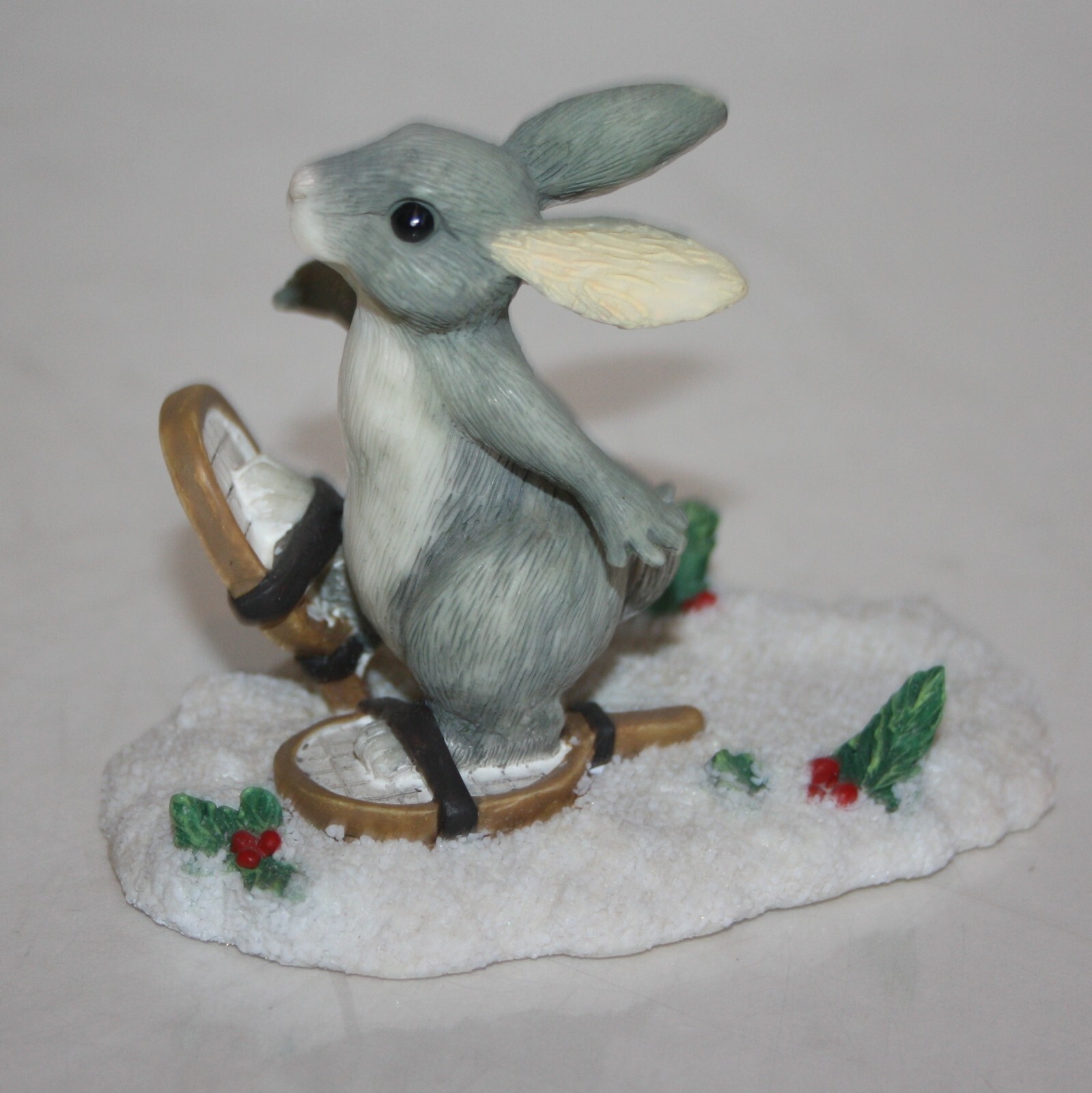 Silvestri Binkey the Bunny with Snow Shoes 4X2X3″ Rabbit Figurine