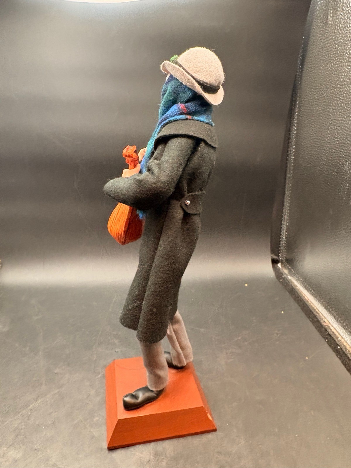 Vintage Simpich Character Doll Mandolin Man Christmas Figure As Is